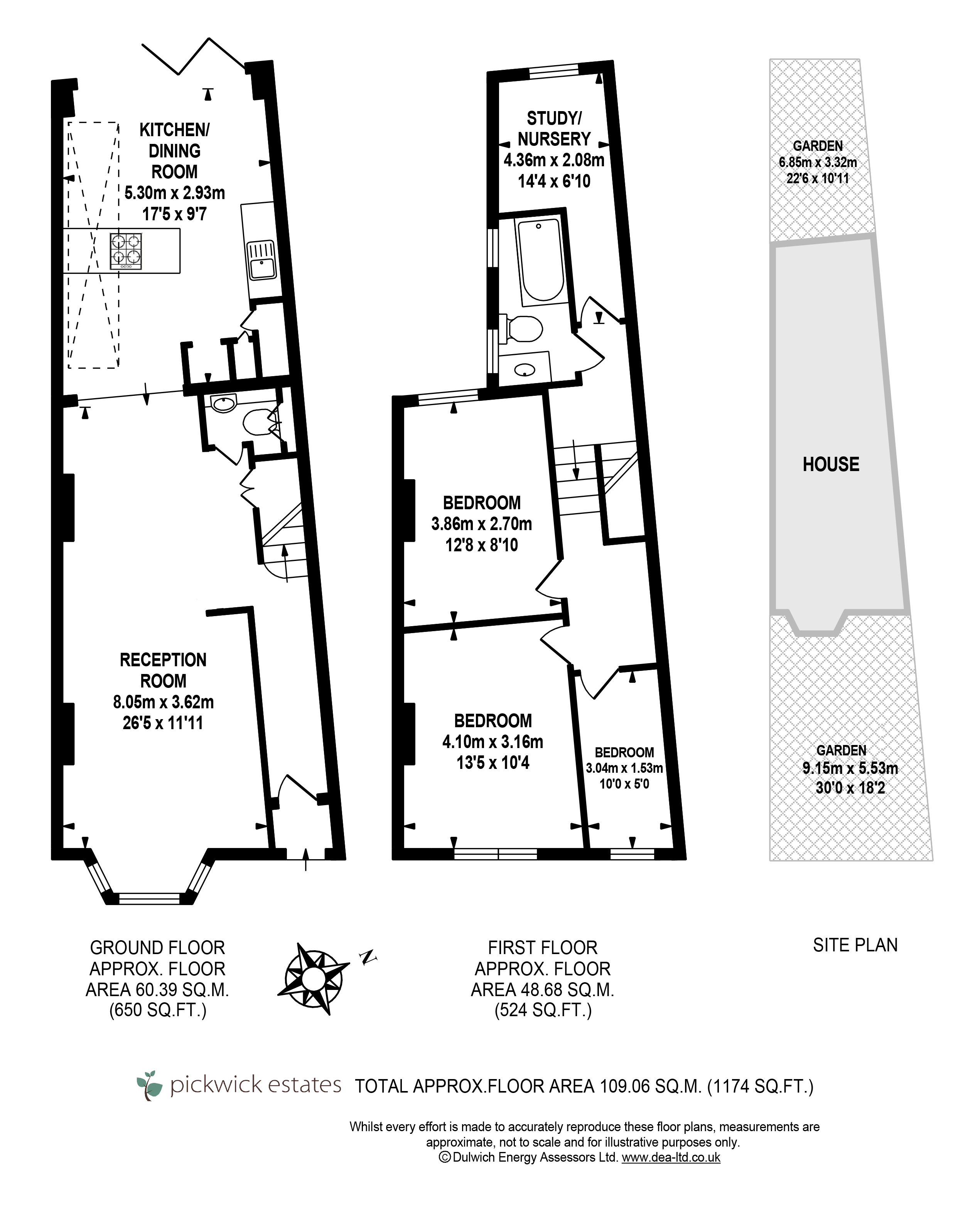 3 Bedroom House SE22 0AD Melford Road Pickwick Estates